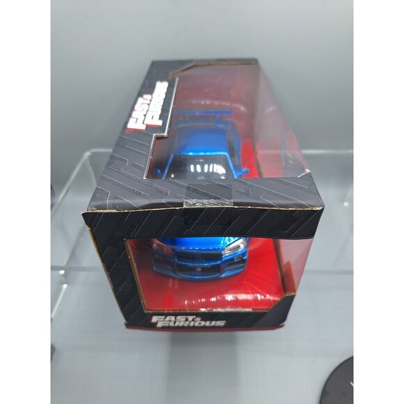 Fast & Furious-Brian's Nissan Skyline GT In Blue. 1:24 Die Cast From Jada Toys. - Picture 10 of 13
